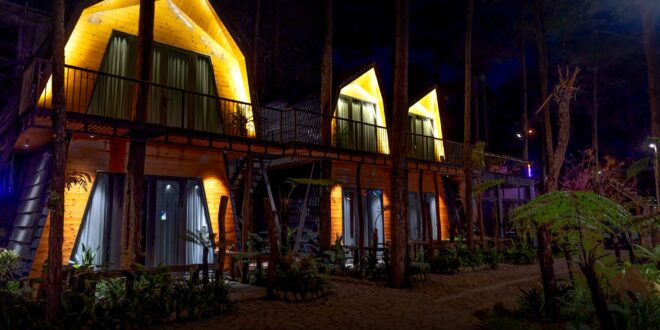 Desain villa minimalis sederhana modern dengan eksterior yang elegan