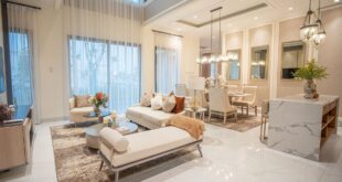 Rumah sederhana dengan desain elegan, interior mewah, dan taman minimalis yang menawan.