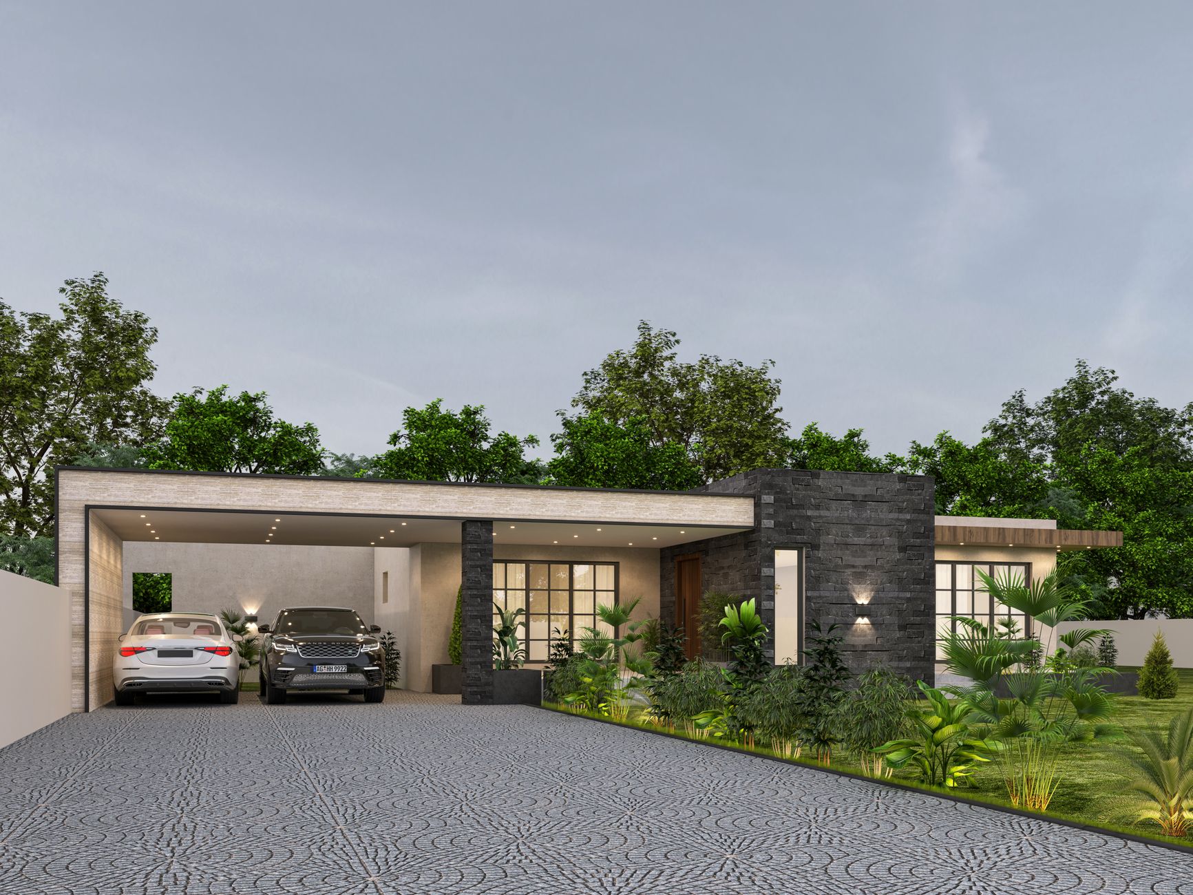 Foto tampak depan Green Kuantan Residence dengan taman hijau, kolam renang, dan arsitektur modern di Kuantan.